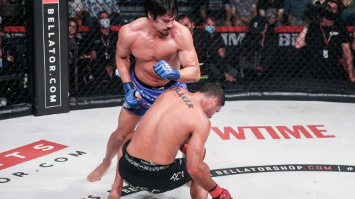 Goiti Yamauchi def. Neiman Gracie at Bellator 284: Best photos