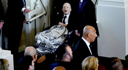 Jimmy Carter Attends Late Wife Rosalynn Carter's Memorial Service