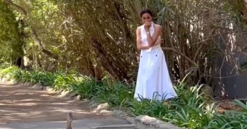Meghan Markle Delivers California Cool Vibes in Her White Halter Dress on Easter Sunday