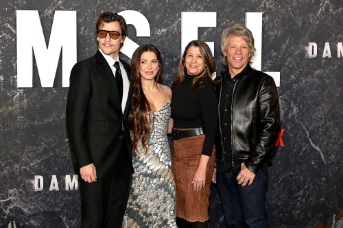 Millie Bobby Brown Joined by Fiance Jake Bongiovi and Father-in-Law-to-Be Jon Bon Jovi on Red Carpet