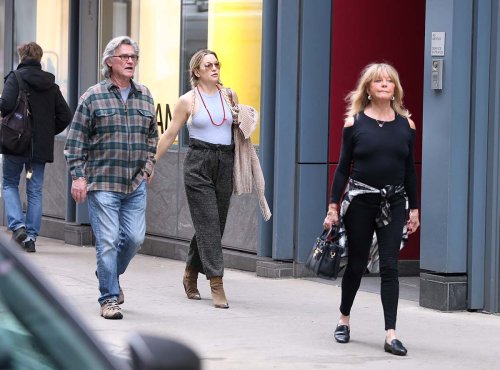 Kate Hudson Enjoys NYC Shopping Day With Fiance Danny Fujikawa and