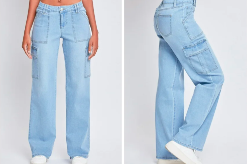 These Low Rise Cargo Jeans Are Straight out of Y2K in the Best Way