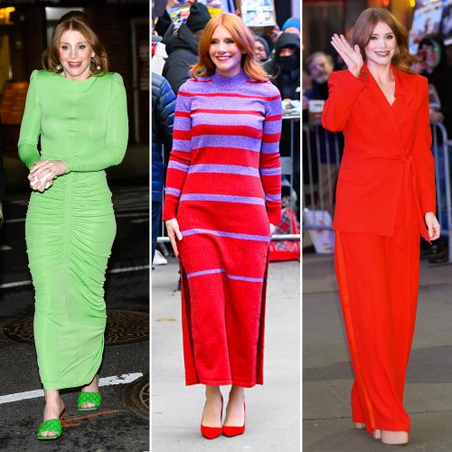 Bryce Dallas Howard Brightens Up New York City in 3 Very Colorful Outfits