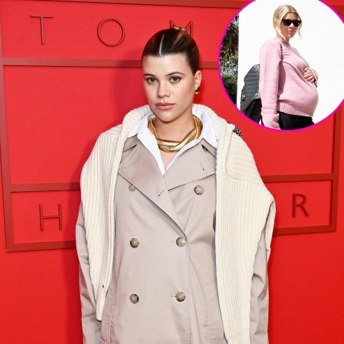 Pregnant Sofia Richie Shows Off Her Pretty Pink Spring Style and Growing Baby Bump