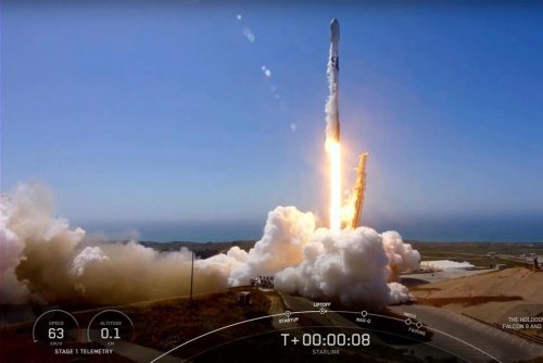 SpaceX Launches Starlink Satellites From California