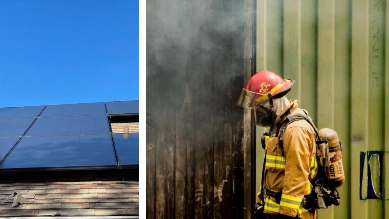 Photovoltaik brennt: Wird dann wirklich nicht gelöscht?