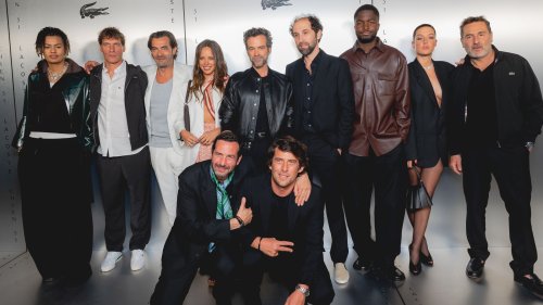 Festival de Cannes : chez Lacoste, le crocodile se lance dans le cinéma et fête l'équipe du film Chien 51 de Cédric Jimenez