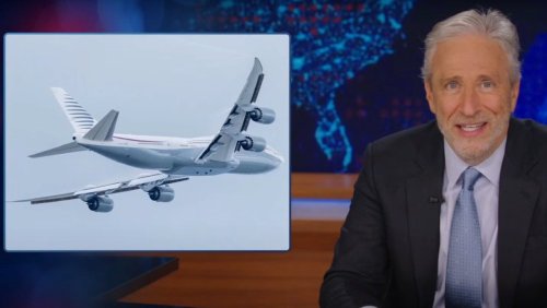 Jon Stewart Slams Donald Trump For Accepting ‘$400 Million’ Luxury Jumbo Jet From Qatar Royal Family: ‘There’s No Such Thing as a Free Lunch’