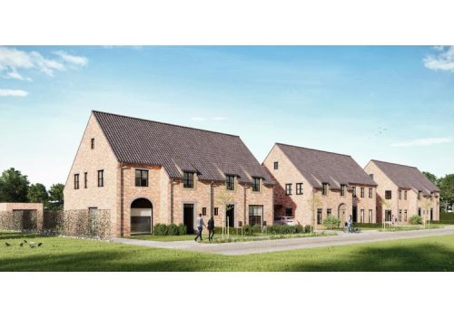 Vastgoed Unicum - Kaprijke, Woning - Half-open bebouwing in kwalitatieve, landelijke stijl - BINNENKORT TE KOOP vanaf dat de woningen wind- en waterdicht afgewerkt zijn.