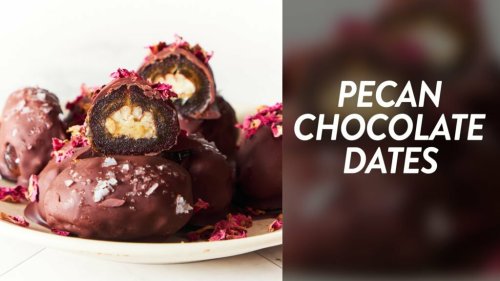 Pecan Chocolate Dates | CRAZY Delicious, 4 Ingredient Bites