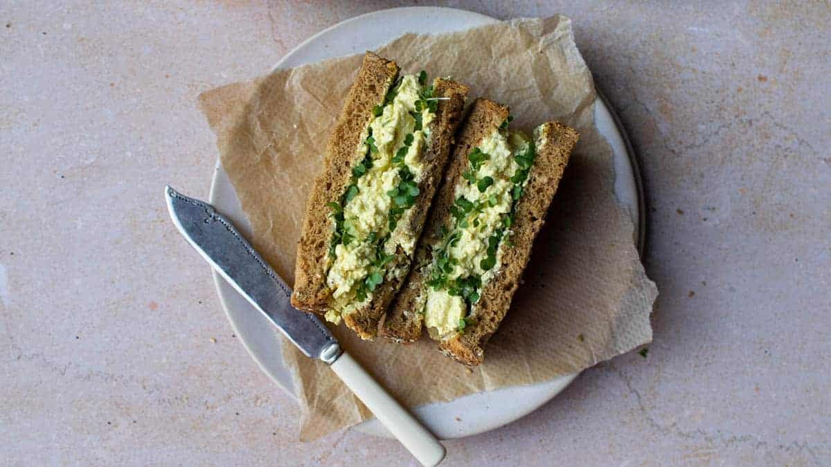 Vegan Egg Mayo Sandwich in 10 minutes - Vegan Punks
