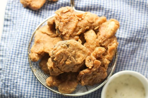 Fried Oyster Mushrooms - Vegan With Curves