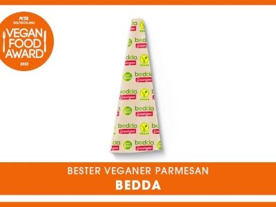 bedda gewinnt PETA Vegan Food Award 2022