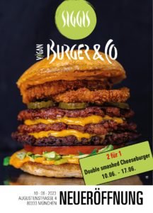 SIGGIS eröffnet neuen ‘vegan burger store’ in München