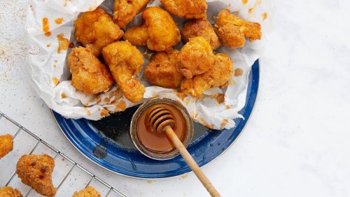Hot Honey Cauliflower Nuggets for Major League Snacking