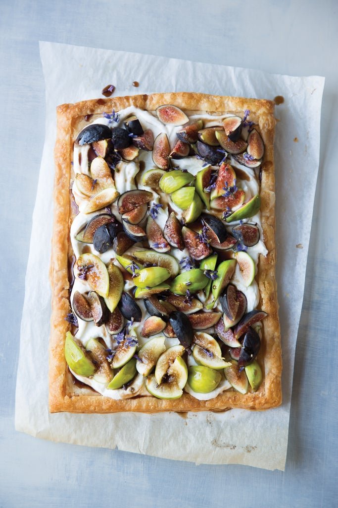 Lavender and Fig Tart with Goat Cheese Cream