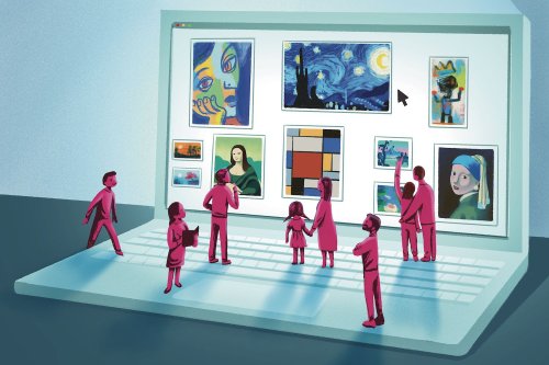 Looking at Art Online Has a Similar Effect on Mental Health as Looking at Physical Art