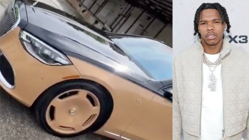 Lil Baby Stunts With Limited Edition Electric Maybach Designed By Virgil Abloh