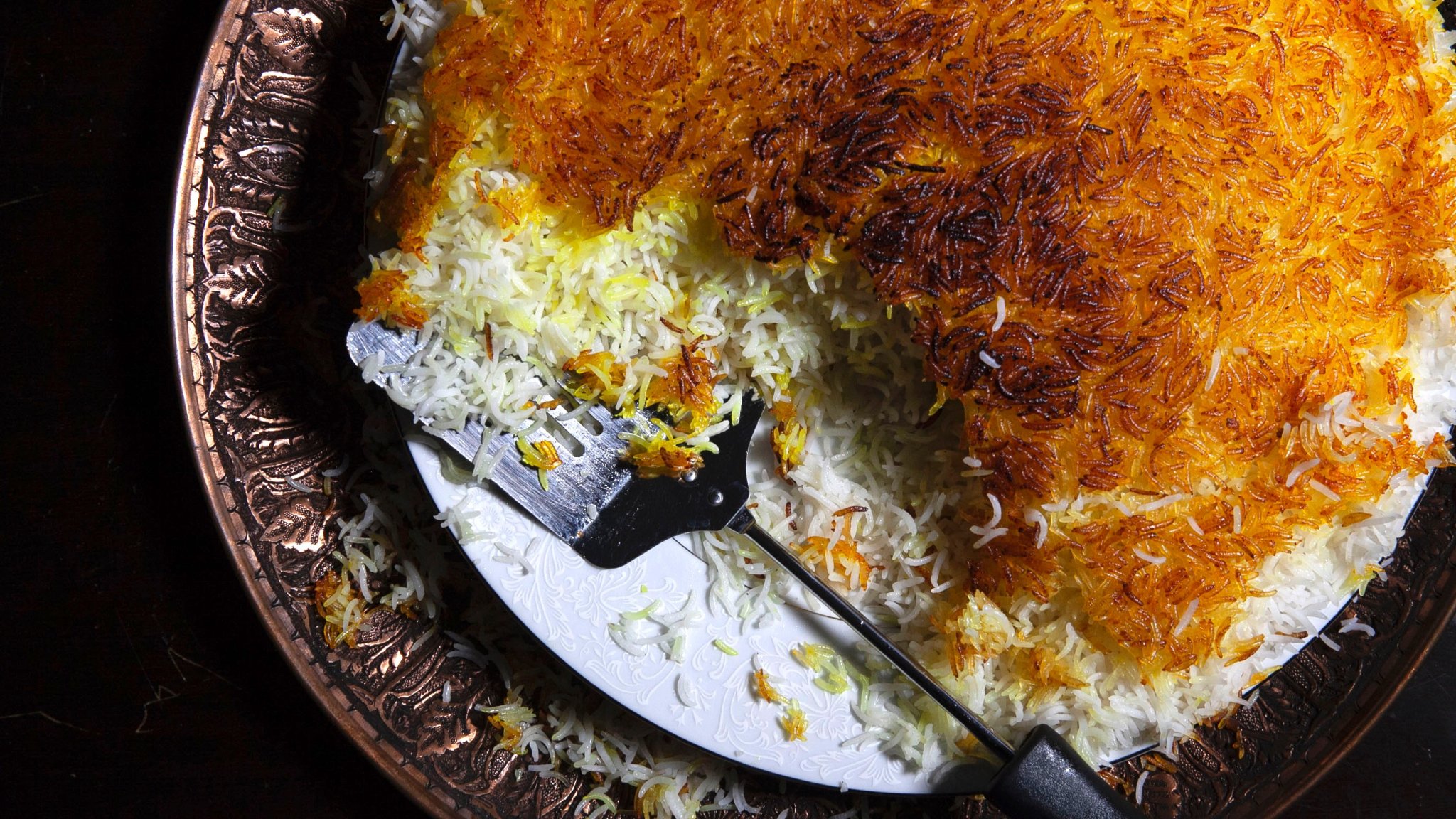 Steamed Persian Rice with Tahdig Recipe