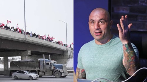 Somehow, Joe Rogan and Elon Musk Care About Canada's Anti-Vaxxer Convoy