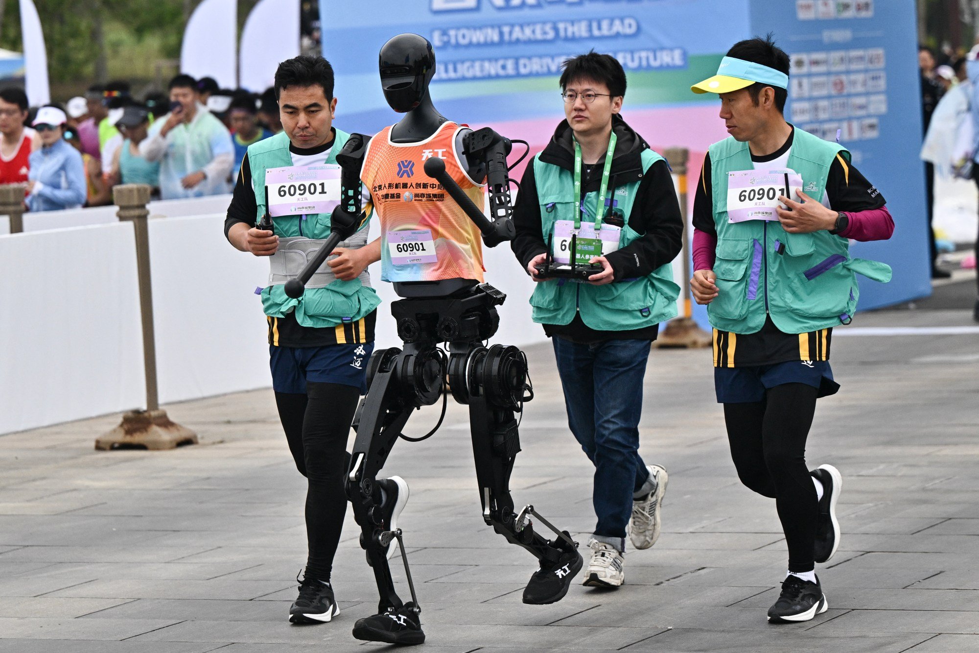 Robots Competed Against Humans in the First Humanoid Half-Marathon