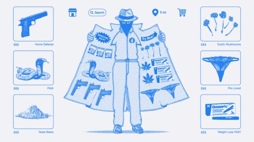 Auf Facebook Marketplace kann man Drogen und getragene Unterwäsche kaufen
