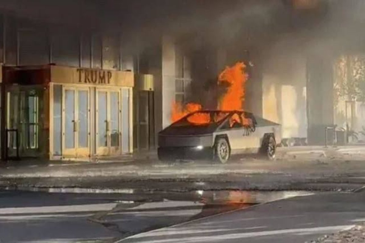 Tesla Cybertruck Explosion at Trump Hotel Under Investigation as Possible Act of Terror