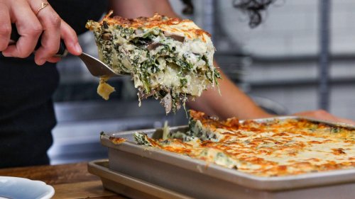 How To Make Spinach and Mushroom Lasagna
