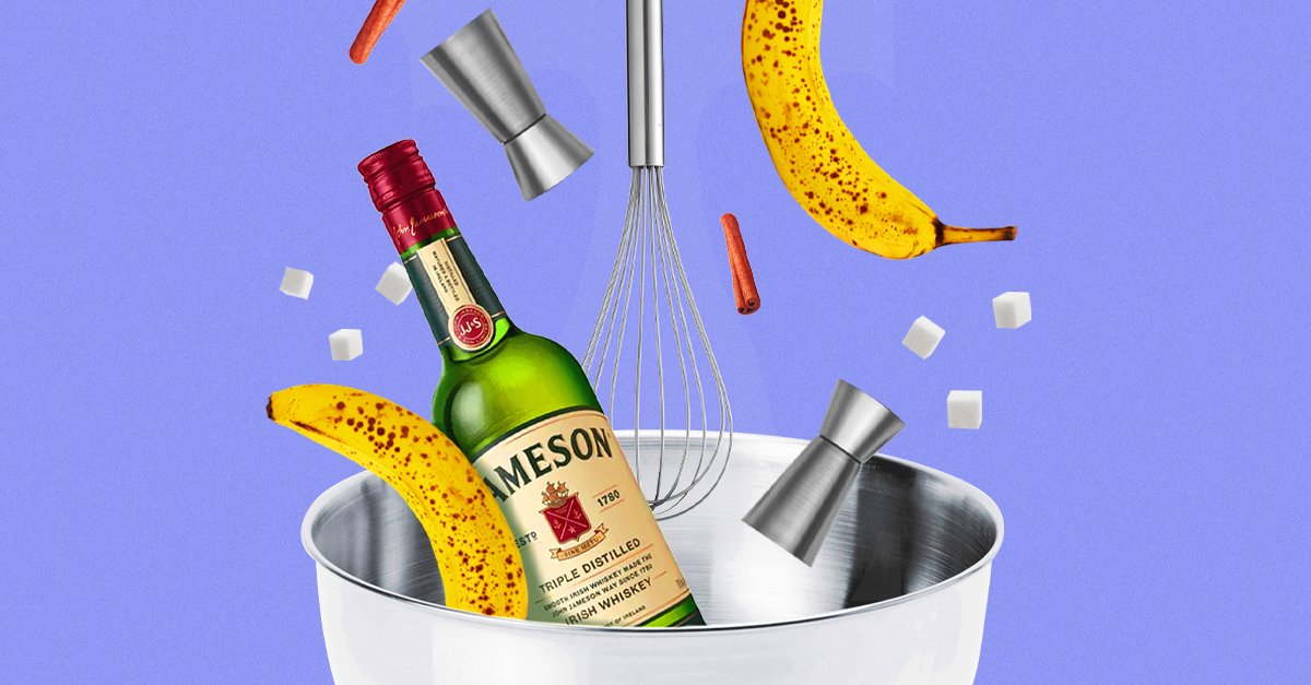 Satiate Your Sweet Tooth With Banana Jameson Bread Pudding