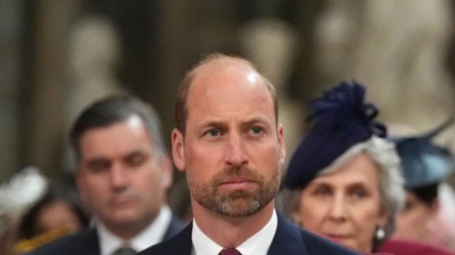 Prinz William bei Beerdigung vom Papst
