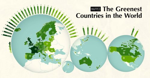 Mapped: The Greenest Countries in the World