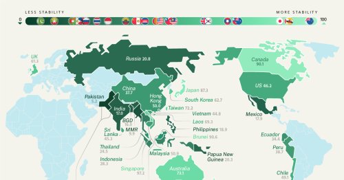 Mapped: Geopolitical Risk by Economy