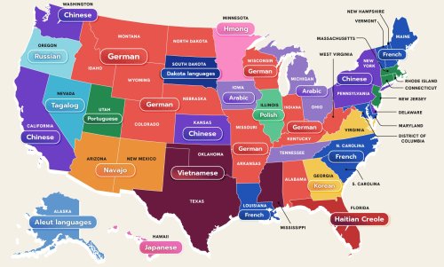 The Most Spoken Language in Every U.S. State (Besides English and Spanish)