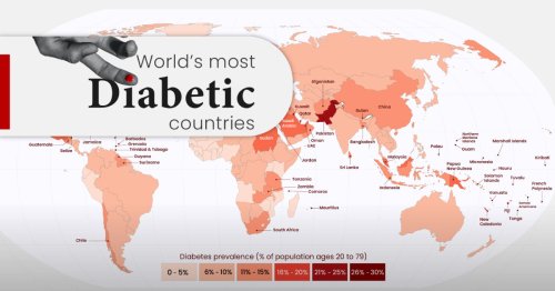 Mapped: Diabetes Rates by Country in 2021