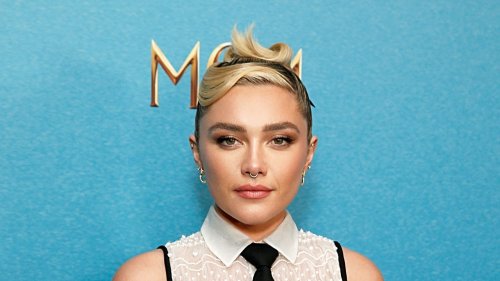 Florence Pugh Sexes Up The Classic Shirt-And-Tie Combo For The Red ...