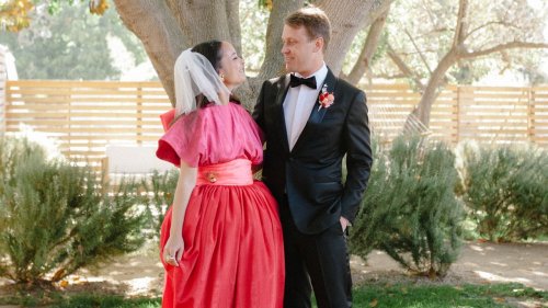 This Fashion-Obsessed Bride’s Strawberry Dress Was A Perfect Ode To Her Mother