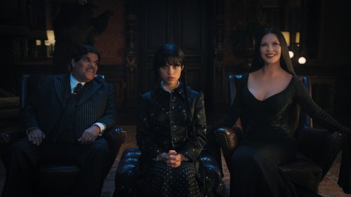 Catherine Zeta-Jones Is A Perfect Morticia Addams In The First ‘Wednesday’ Trailer