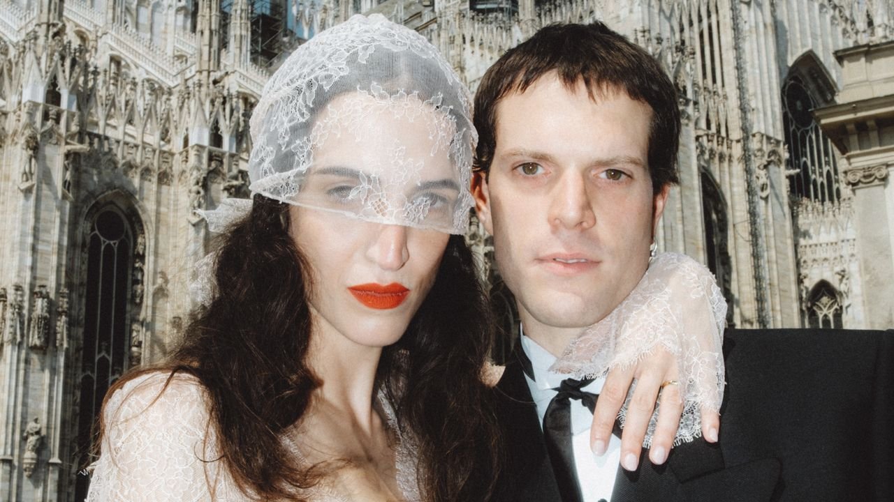 The Founders Of Milan’s Bar Nico Wed In Margiela And 1930s French Lace