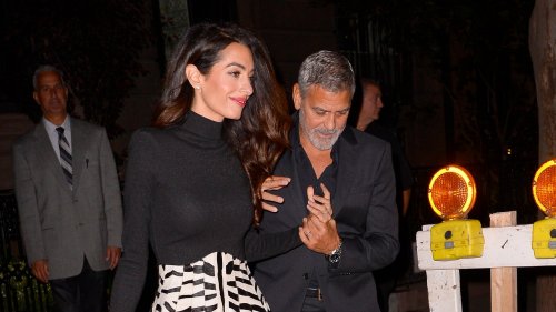 Amal Clooney’s Wedding Anniversary Look Featured Bold Animal Print