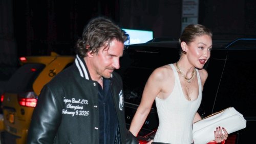 Gigi Hadid and Bradley Cooper Celebrate Her 30th Birthday in Coordinating Leathers