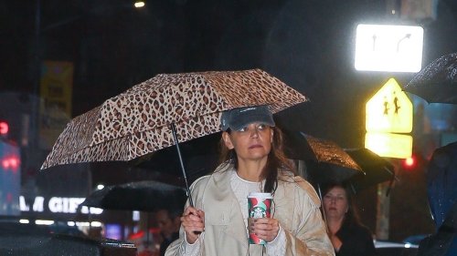 Katie Holmes Is Our Rainy Day Style Inspiration