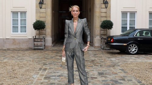 Céline Dion Gives Executive Realness a Couture Twist