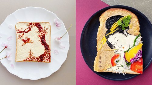 Meet the Japanese Artist Creating Intricate Toast Art During Lockdown