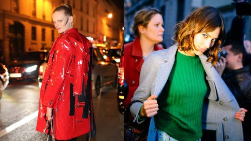 The Most Festive—And Fashionable!—Red and Green Street Style Looks of the Year
