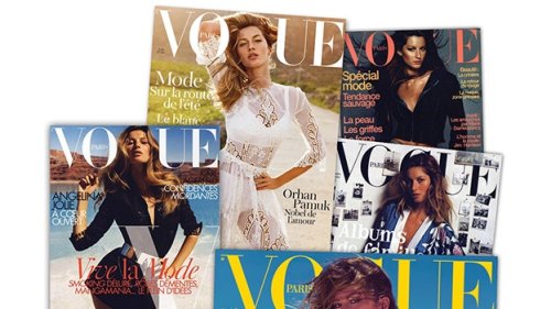 Gisele Bündchen en 6 couvertures de Vogue Paris