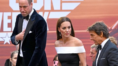 Kate Middleton, le Prince William et Tom Cruise ont choisi les mêmes looks pour la première de Top Gun à Londres