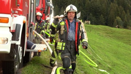 Feuerwehr-Großeinsatz in Sibratsgfäll