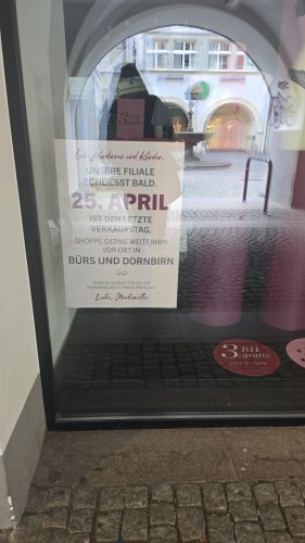 Innenstadt verliert beliebte Marke: Hunkemöller sagt auch Feldkirch Adieu