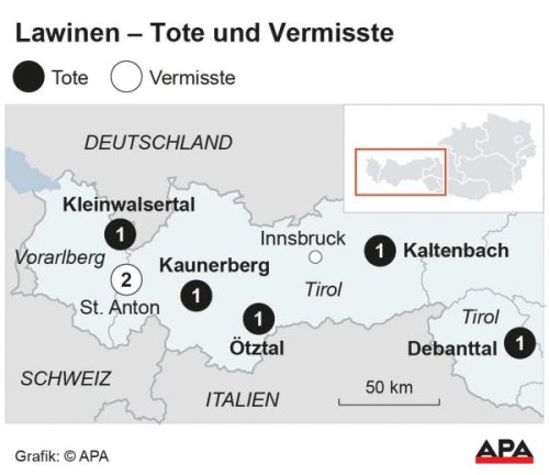 Vorarlberg & Tirol: Schon sieben Lawinenopfer seit Freitag
