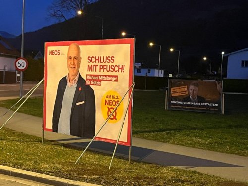 Hinter den Kulissen: Götzner wirbt in Nenzing